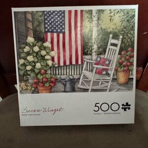 Buffalo Games Front Porch Flag 500-Piece Puzzle 🧩 21.25” x 15”